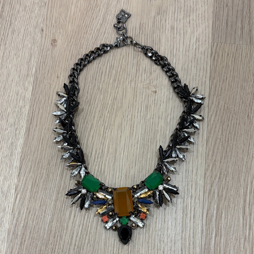 BCBG Green and Gold Accent Necklace